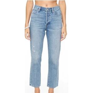Pistola Charlie High Rise Straight Ankle Jeans Distressed Mayer Wash 29 NWT